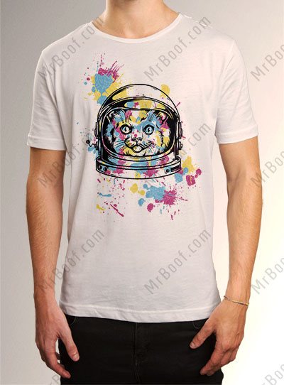 تی شرت Astronaut cat