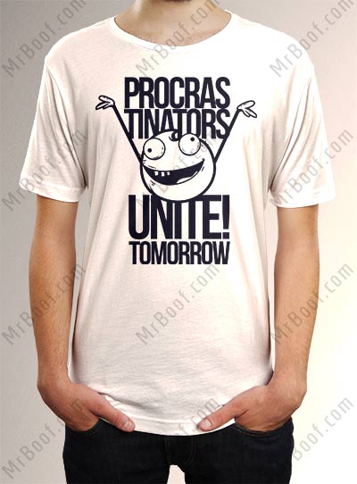 تی شرت procrastinators